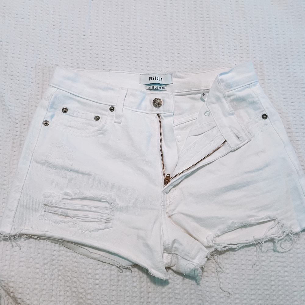 White Pistola Shorts